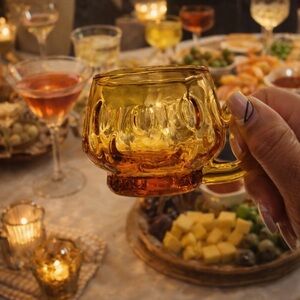 Colony Amber Glass Mug/Cup